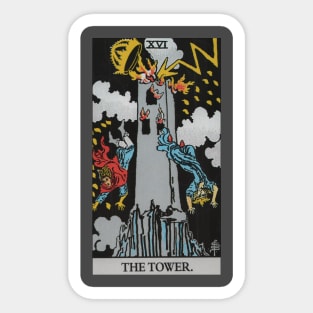 The Tower Tarot Card Sticker